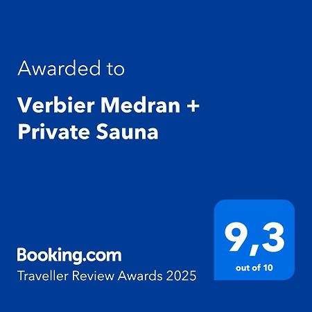 Verbier Medran + Private Sauna Exterior photo